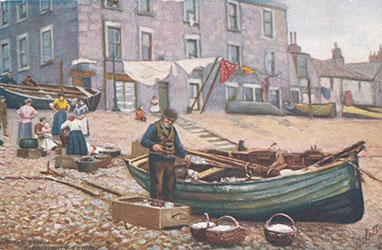 fishermen at the harbour