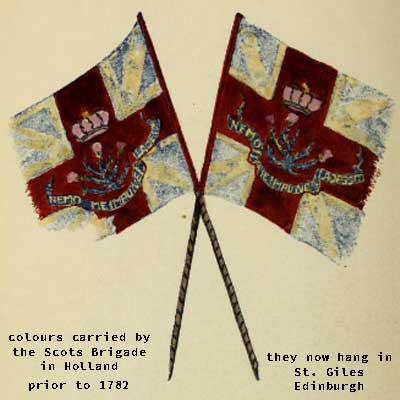 flags of the scots brigade in holland